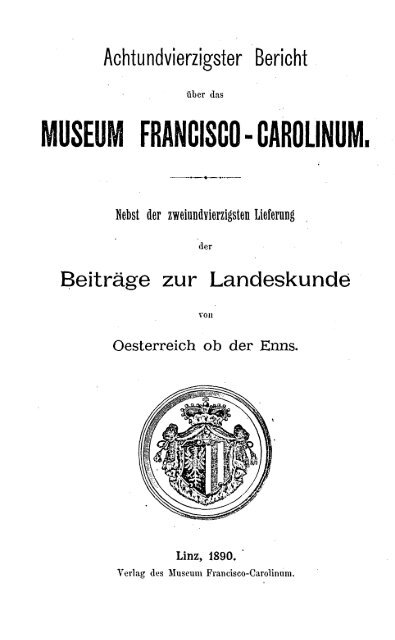 MUSEUM FRANCISCO - CAROLINUM.