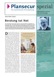 Beratung tut Not - Plansecur