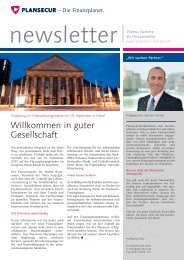 Willkommen in guter Gesellschaft - Plansecur