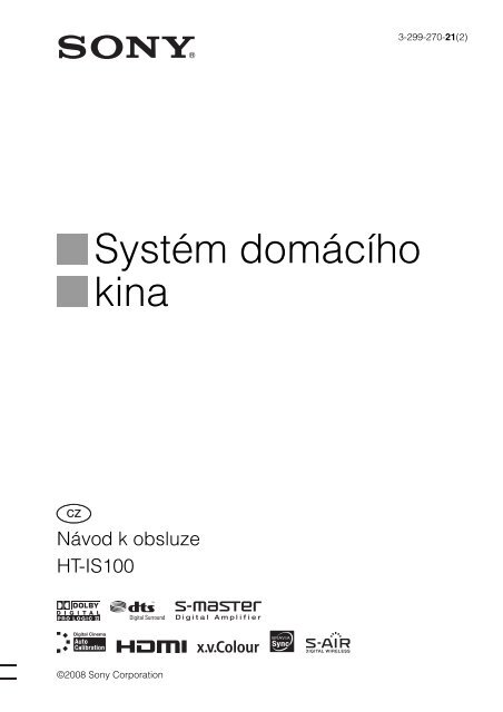 Sony HT-IS100 - HT-IS100 Istruzioni per l'uso Ceco