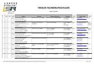 Tiroler Fachberufsschulen