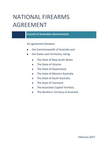 National Firearms Agreement