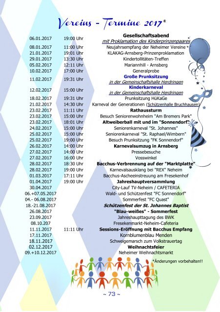 Karnevalsgesellschaft Blau-Weiß-Neheim 2016/2017 