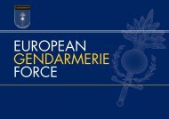 EUROPEAN GENDARMERIE FORCE