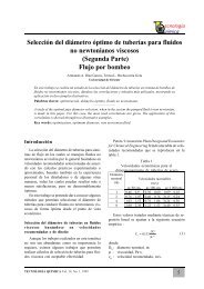 Seleccion del diámetro óptimo de tuberías para fluidos no newtonianos viscosos (segunda parte)