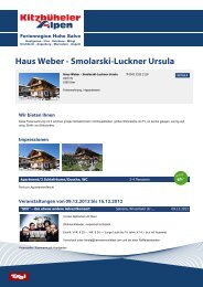 Haus Weber - Smolarski-Luckner Ursula - Ferienregion Hohe Salve