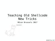 Teaching Old Shellcode New Tricks