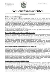 Gemeindenachrichten - Hallwang