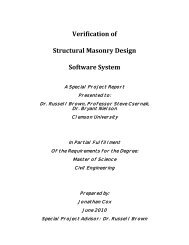 Verification of Structural Masonry Design Software System