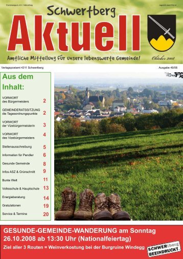 Gemeindezeitung Nr. 49 im Okt. 08 - Schwertberg