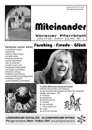 Vorauer Pfarrblatt - Pfarre Vorau