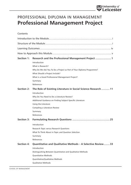 PMP module book final.pdf - Blackboard - University of Leicester