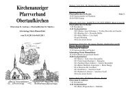 Kirchenanzeiger 31.01 -06.03 2011 - Pfarrverband Obertaufkirchen ...