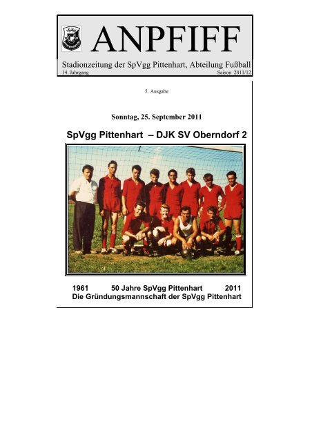 SpVgg Pittenhart – DJK SV Oberndorf 2