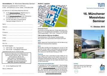 16. Münchener Massivbau Seminar - Bayerische Ingenieurekammer ...