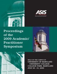 Proceedings of the 2009 Academic/ Practitioner ... - ASIS International