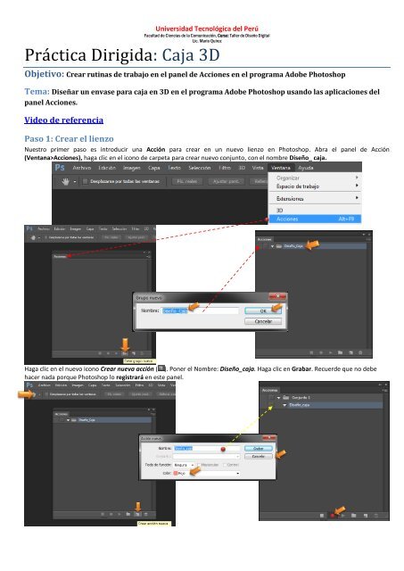 Práctica Dirigida Caja 3d video