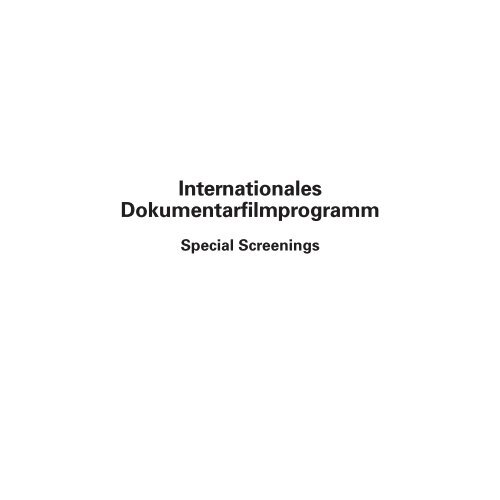 17. Internationales Dokumentarfilmfestival München - DOK.fest ...