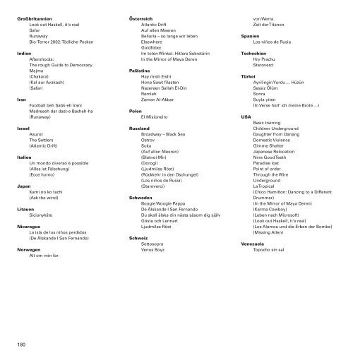 17. Internationales Dokumentarfilmfestival München - DOK.fest ...