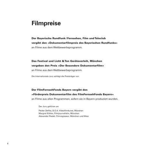 17. Internationales Dokumentarfilmfestival München - DOK.fest ...