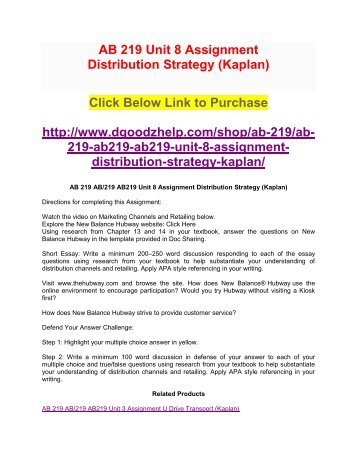 Kaplan assignment help
