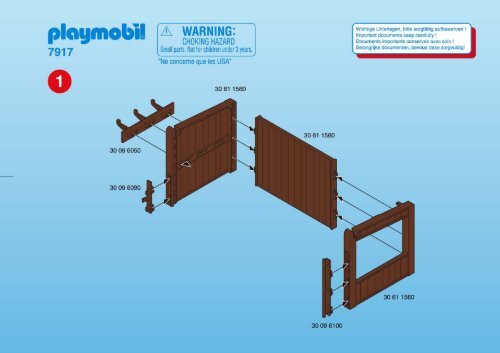 Playmobil 7917 Abri pour animaux - Abri pour animaux