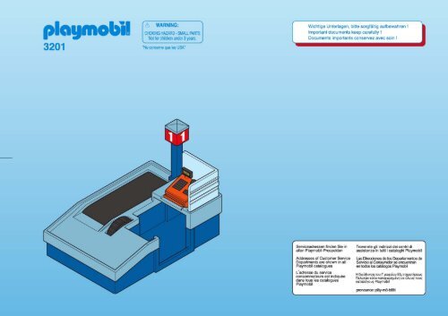 Playmobil 3201 - Notice de montage Playmobil 3201