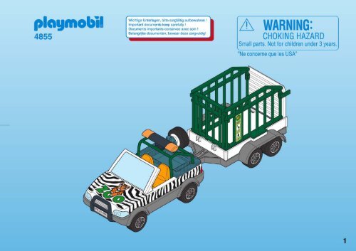 Playmobil 4855 - Notice de montage Playmobil 4855