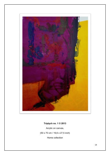 CATALOGUE of ABSTRACT ARTWORKS