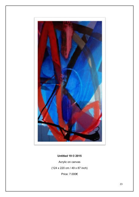 CATALOGUE of ABSTRACT ARTWORKS