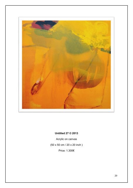 CATALOGUE of ABSTRACT ARTWORKS