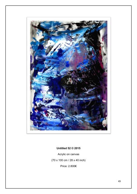 CATALOGUE of ABSTRACT ARTWORKS