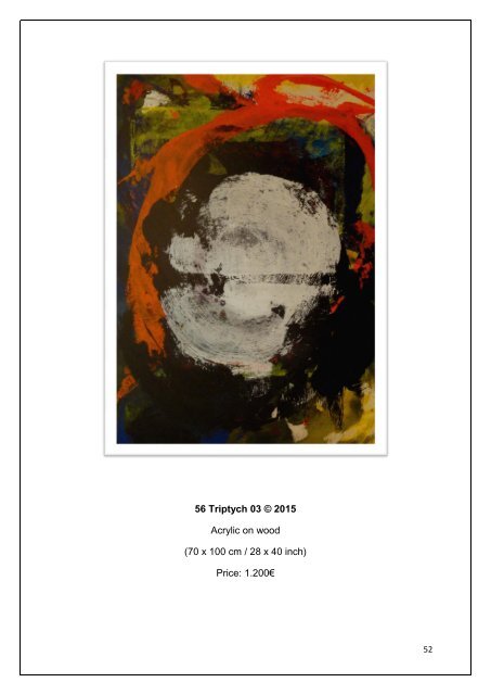 CATALOGUE of ABSTRACT ARTWORKS