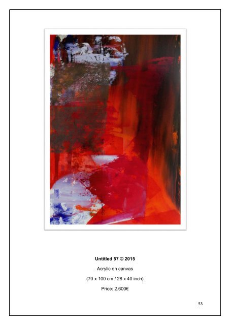 CATALOGUE of ABSTRACT ARTWORKS