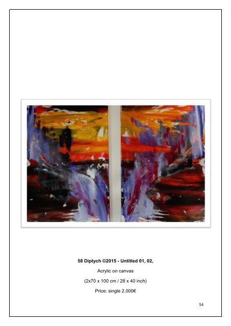 CATALOGUE of ABSTRACT ARTWORKS