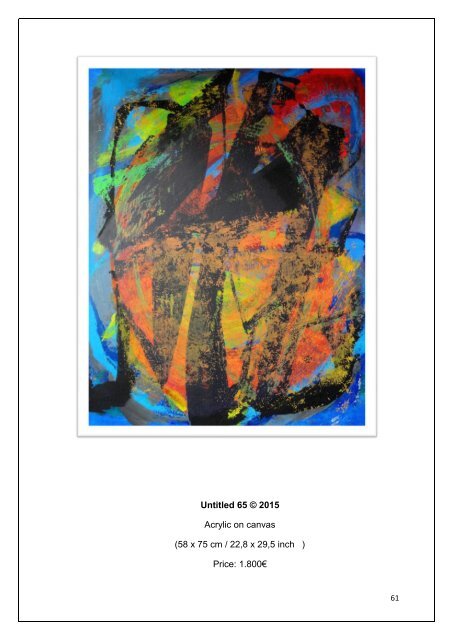 CATALOGUE of ABSTRACT ARTWORKS