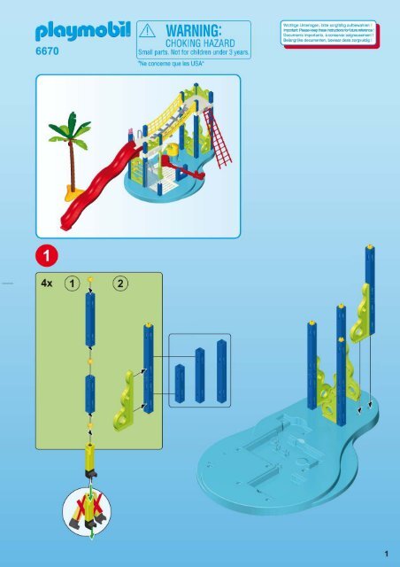 Playmobil 6670 - Notice de montage Playmobil 6670