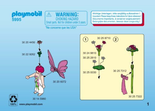 Playmobil 5995 - Notice de montage Playmobil 5995