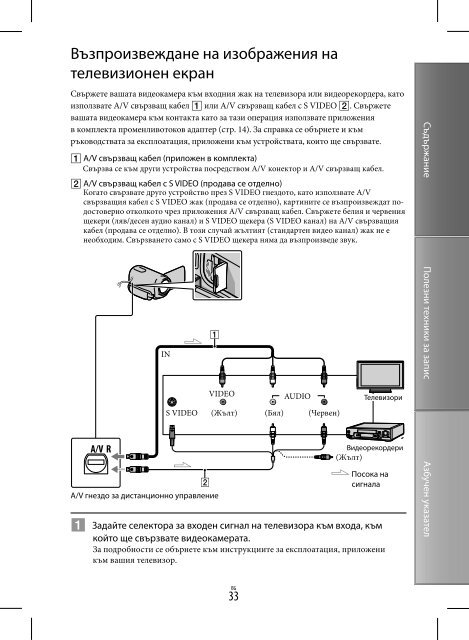 Sony DCR-SX65E - DCR-SX65E Istruzioni per l'uso Bulgaro