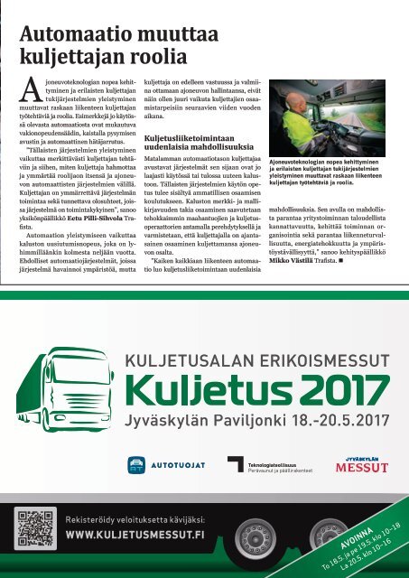 Kuljetus & Logistiikka 1 / 2017