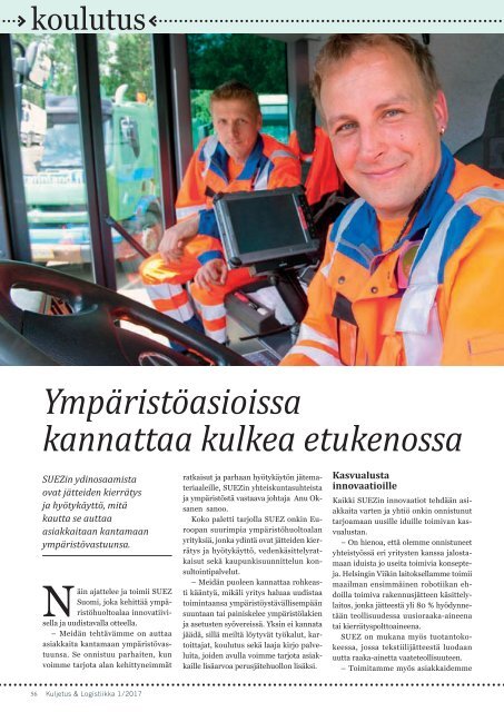 Kuljetus & Logistiikka 1 / 2017