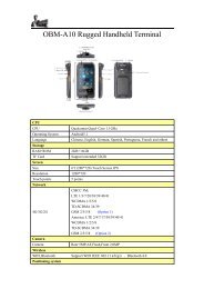 OBM-A10 IP67 Android Barcode Handheld Computer