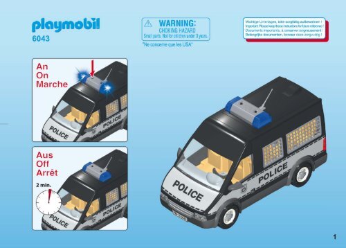 Playmobil 6043 - Notice de montage Playmobil 6043