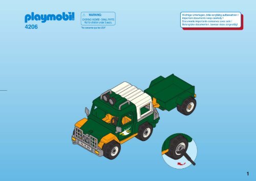 Playmobil 4206 - Notice de montage Playmobil 4206