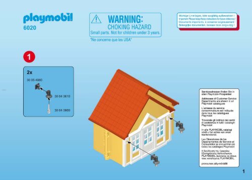 Playmobil 6020 Maison de vacances - Maison de vacances