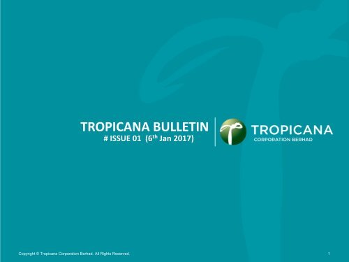 Tropicana Bulletin Issue 01 