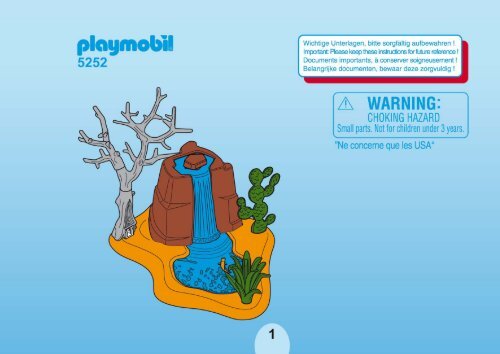 loop beskydning Slange Playmobil 5252 - Notice de montage Playmobil 5252