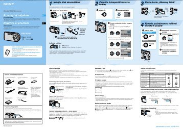 Sony DSC-P200 - DSC-P200 Istruzioni per l'uso Ceco