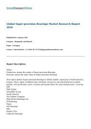 Global Super-precision Bearings Market Research Report 2016