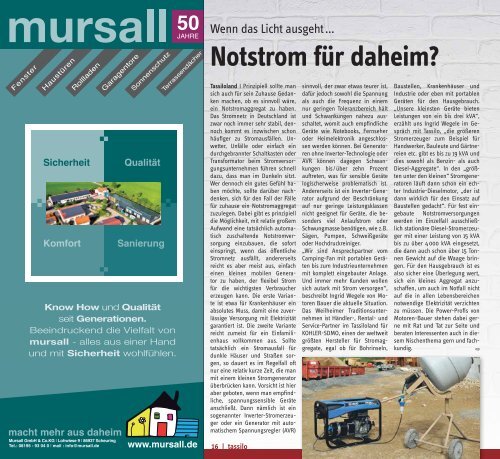 Tassilo, Ausgabe März/April 2017 - Das Magazin rund um Weilheim und die Seen